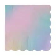 20 Pack Ombre Scalloped Paper Napkins