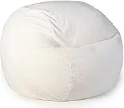 HHCTEBEC Bean Bag Sofa Covers (No Filler) Huge Fluffy Bean Bag Adult Lazy Sofa Bed Cover Stuffed Animal Storage Bean Bag Chair Cover for Living Room Bedroom Dorm Office,A