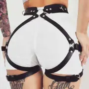 Women Sexy Thigh Garter Belt Leather Lingerie Leg Harness Suspenders Adjustable