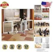Freestanding 4-Panel Dog Door with Doorway Access - Easy Setup, No Assembly