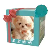 Realistic Robot Puppy Robotic Dog with Fur Interactive Plush Toy Dog with Walking, Barking, Tail Wagging