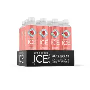 Water Sparkling Ice Strawberry Watermelon Antioxidants,Vitamins,ZERO sugar 12 Pk