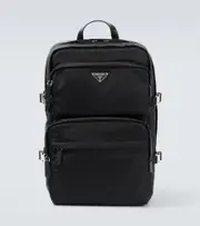 [Prada] Prada Re-Nylon leather-trimmed backpack