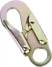 Perfk Snap Hook 25kN Gear High Strength Steel Fall Protection Snap Hook for Rock Climbing Rappelling Outdoor Hiking Mountaineering