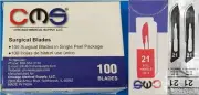 CMS #21 Surgical Podiatry Medical Blades Scalpels Stainless Steel 100/BX Sterile
