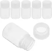 BESTOYARD 6Pcs Wide Mouth Bottles Refillable Transparent Sample Containers High Temperature Resistant Material Leak Storage for Laboratory Use