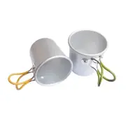 Anti Scald Handle Aluminum Camping Cup 150ml Collapsible Mug for Outdoor Use