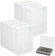 Playing Card Deck Box 8 Pieces Card Storage Organizer Plastic Storage Box, Clear Card Case For Playing Cards, Trading Card Storage Box Organizer Snap Closed, For Business Cards, Card Storage, Beads