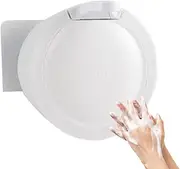 Pump Dispenser for Wall - Touchless Shampoo Dispenser Hand Soap Dispenser | Refillable No Drill Liquid Container Manual Pump Dispenser for Bathroom & Kitchen