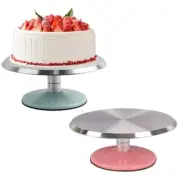 Aluminium Alloy Revolving Cake Stand, 12 Inch Heavy Duty Rotating Cake Turntable