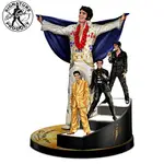Elvis Sculpture With Lighted Staircase
