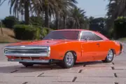 Kyosho RC Car 1970 DODGE CHARGER 4wd *ORANGE* W/ 11.1v Lipo + Charger -RTR-