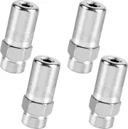 4Pcs Grease Gun Couplers,Steel High Pressure Grease Gun Nozzle Tip Replacemen...