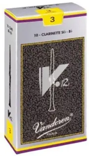 NEW - Vandoren #3 V.12 Bb Clarinet Reeds (10) - #CR193
