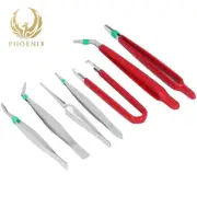 Craft Tweezers Set Hobby Arts Sewing Repair Kit Jewellery Soldering Pick Up Tool
