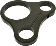 Drag Specialties T-Bar Single Gauge Mount for Standard Gauge 1.5" Flat Black