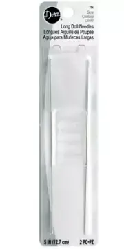 Dritz ~ (154) - 2 pk. 5" long doll needles
