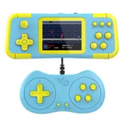 Handheld Games, Retro Games Console Built in 666 Classic Electronic Video Games Player with TV Output, Christmas Birthday Gift for Kids,Yellow and Blue