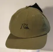QUIKSILVER Green Snapback Surf Cap Hat RARE Sample Not Sold Brand New Never Worn