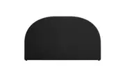 Florus Boucle Upholstered Round Bed Headboard - Black - King - Black