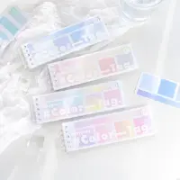 在飛比找momo購物網優惠-色票造型標籤貼紙 多功能彩色標籤貼紙組(色卡貼 多種形狀彩色