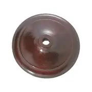 B&P Lamp 5" Dia. Wooden Vase Cap, Rosewood Finish