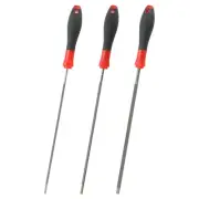 3Pcs Chainsaw Chain Sharpening File 3.2mm/4mm/5.5mm with White Steel Sharpener