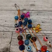 DECORATIVE HANDCRAFTED BEADS & BUTTERFLY TASSEL HOME DECOR, JUNK JOURNALS, GIFTS
