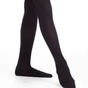 Freestyle Danskin Girls’ Size 4-6x Black Footed Tights Dance Cheer Performance