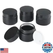 OverNews 4PCS 2oz Glass Jar Travel Size, Empty Cosmetic Lotion Container with