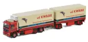 WSI 1:50 FOR VOLVO F12 6X2 TAG AXLE RIGED COMBI REFRIGERATED-5AXLE VAN DER KWAAK