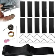 Trampoline Repair Kit,Replacement Patch Repair Kit with Triangle Ring Buckle | Sturdy and Complete Trampoline Mat Triangle Buckle Repair Kit Replacement Repair Accessories