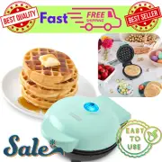 Dash Mini 4" Waffle Maker PTFE Nonstick - AQUA Color - Great Price Add Batter