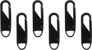 SEWACC 6pcs Zipper Pull Tab Replacement for Backpacks Easy Install Zipper Pullers Repair Pull Tabs for Clothing Travel Suitcases