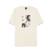 [Boss] Boss Logo-pattern T-shirt L NEUTRALS