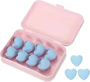 uxcell 8 Pcs Duvet Cover Pins to Hold Comforter Inside, Duvet Clips with Soft Fabric Material for Quilt Cushions Curtains, Light Blue (Heart)