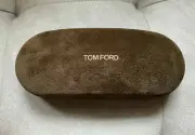 NEW Tom Ford Hardcover Glasses Velvet Brown Case/ Cleaning Cloth