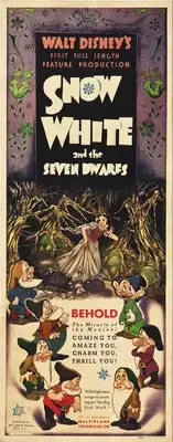 Snow White and the Seven Dwarfs (1937) Walt Disney cartoon movie poster print