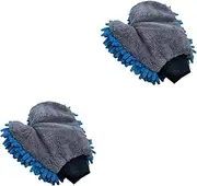GOOHOCHY 2 Pcs Car Mitt Gloves Car Tools Cleaning Supplies for Cars Car Wash Mitt Wash Mitts for Car Washing Quick Dusting Mitt Thumb Cleaning Supplies Mitt