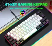 Compact Spurduri 60% Wired Gaming Keyboard- Vibrant RGB Backlight