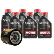 6L Motul SPECIFIC 948B 5W20 Wix Filter Motor Oil Change Kit API SN (for: Daihatsu)