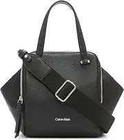 [Calvin Klein] Marble Triple Compartment Mini Satchel Crossbody