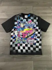Adidas X Jeremy Scott Rally Crewneck Nascar Checker Tee Size Small New HG6512