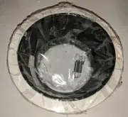 Emerald 6" White Ring Black Baffle Trim- P30W (6 Pack)