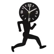 Man Runing Pattern Wall Clock 3D Wall Clock For Home Office Decorations