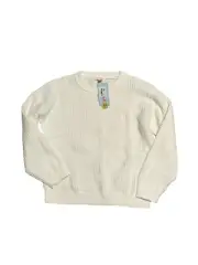 New Cat & Jack White Pullover Sweater Size XS 4/5