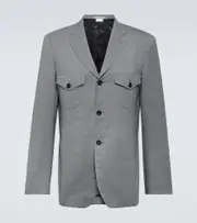 [Comme des Garcons Homme Deux] Comme des Garçons Homme Deux Checked wool blazer AU 93 grey