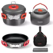 Camping Outdoor COOKWARE COOKING SET Kettle Pan Storage Carry Bag ALOCS