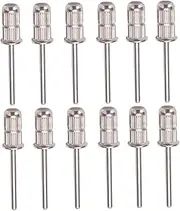 FOMIYES Manicure Machine Nail Grinding Head Set 12Pcs Nail Drill Bits Cuticle Cleaner and Carving Tool