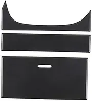 Car Seat Pads for F-Type 2013-2024 ABS Center Console Storage Box Panel Cover Decorative Sticker Car Accessories (Color : Matte Black, Size : 1)